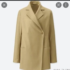 Hana tajima x Uniqlo blazer trench sz xs NWT